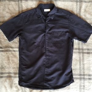 Men's Uniqlo Short Sleeve Linen Shirt